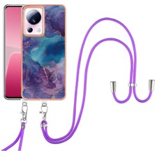 Colorful Shop Xiaomi 13 Lite 5g Mermer Yumuşak Tpu Tampon Kapak Ayrılabilir Kayış (Yurt Dışından)