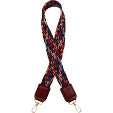 Angel Çanta Aksesuar Ledi Supra Örgü Model Bordo Renk Derili Çanta Sapı Light Gold Metalli