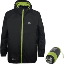 Trespass Qıkpac x - Unısex Packaway Jkt TP75 Siyah-Kırmızı  Yağmurluk