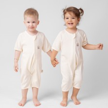 Sare Baby Yazlık Uyku Tulumu Dizaltı Boy %100 Doğal Pamuk Oeko-Tex Sertifikalı Kumaş 0.2 Tog Bebek Uyku Tulumu