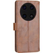 Mellow Mall Huawei Mate 60 Pro Için Flip Case Kayış Pu Deri Kickstand Manyetik Kart (Yurt Dışından)