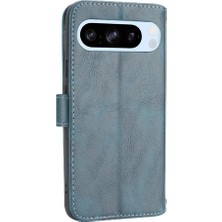 Mellow Mall Google Piksel 9 Pro Kart Tutucu Pu Deri Manyetik Kapatma Için Flip Case (Yurt Dışından)