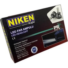 Nıken 12V Hb3 9005 Csp LED Xenon Far Ampul Seti 6500K 8000 Lümen