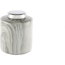 Mikasa Moor Silver Küp Kapaklı Vazo 20X20X23CM