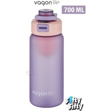 Vagonlife 700 ml Rahat Içim (Pipetsiz) Softtouch Kulplu Su Matarası -SÜZGEÇLI-FFVGN2032700ML