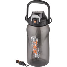 Vagonlife Tkk 1500 ml Tek Kapak Çift Kullanım Pipetli/rahat Içim Tritan Su MATARASI-FFTKK1027-1500ML
