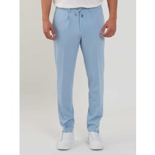 Dufy Mavi Erkek Slim Fit Fitilli Jogger Pantolon - 104486