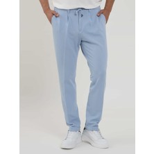 Dufy Mavi Erkek Slim Fit Fitilli Jogger Pantolon - 104486
