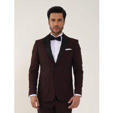 Dufy Siyah Erkek Slim Fit Düz Sivri Yaka Smokin Takım 84185
