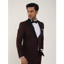 Dufy Siyah Erkek Slim Fit Düz Sivri Yaka Smokin Takım 84185