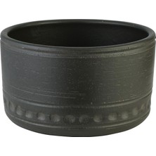 Vitale Brun Seramik Vazo Siyah 19X10 cm AK.JH0073