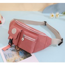 Good Price Good Quality Store Spor Öğrenci Crossbody Çanta Günlük Hafif Pembe (Yurt Dışından)