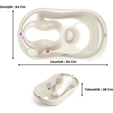 OkBaby Onda  Evol Banyo Küveti  Bebek Duşu  Doğal Banyo Süngeri No.10 / K.Beyaz