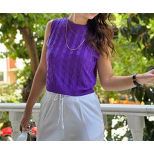 Lasorella Butik Kadın Mor Bluz