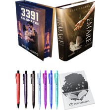 3391 Kilometre Film Özel Baskı - Emare Pusula + Kalem + Not Defteri