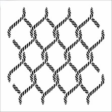 Stencil Sarayi Boyama Şablon Zemin Deseni - 4355