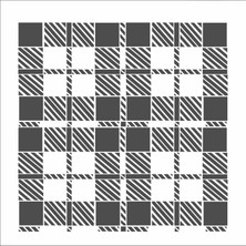 Stencil Sarayi Boyama Şablon Zemin Deseni - 5046