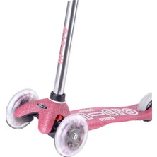 Micro Mini Micro 3 Tekerlekli Scooter Deluxe Fairy Glitter LED Pink