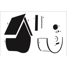 Stencil Sarayi Boyama Şablon 3 Boyutlu - 5011