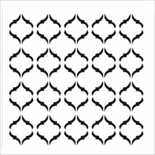 Stencil Sarayi Boyama Şablon Zemin Deseni - 8114