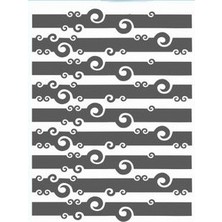 Stencil Sarayi Boyama Şablon Zemin Deseni - 4301