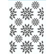 Stencil Sarayi Boyama Şablon Zemin Deseni - 4323