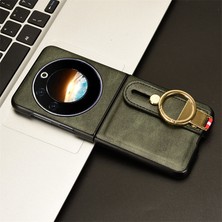 Seniee Tecno Phantom V Flip Bileklikli Darbeye Dayanıklı Deri Telefon Kılıfı (Yurt Dışından)