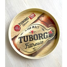 Sanat Taciri 1 Adet Tuborg Tepsi Mika Tepsi Bira Tepsisi