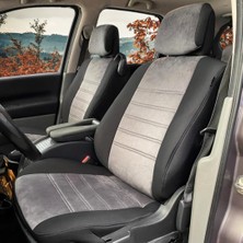 K-Design Renault Scenic Araca Özel Oto Koltuk Kılıfı - Tay Tüyü ve Deri