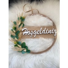 Hobi 55 Kapı Süsü Ahşap Hoşgeldiniz Kasnak