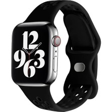 Koodmax Apple Watch  S-M 38 40 41MM Uyumlu Delikli Nike Spor Kordon