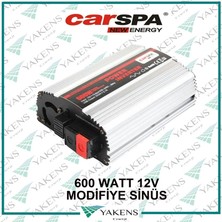 Carspa 600 Watt 12V Modifiyesinüs Inverter Carspa