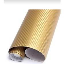 Esemiz 3D Gold Tırtıklı Desen Hava Kanallı  Karbon Folyo (152CM x 30 Cm)