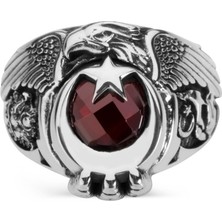 Anı Yüzük Türkün Kudreti Yüzüğü (Osmanlı Arması - Bozkurt)