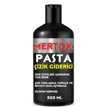 Mertox Oto Araç Araba Pasta Cila Seti 2X500ML -Ince Çizik Giderici Pasta + Orta Çizik Giderici Pasta