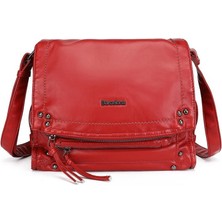 Barcelona Yıkama Deri Postacı Askılı Soft Kadın Çantası 21-K Barcelona 1728-3