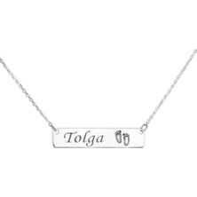 Anı Yüzük Isimli Gümüş Anne-Bebek Kolye