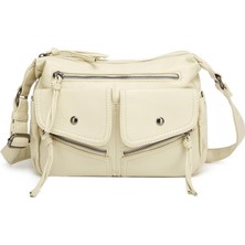 Barcelona Yıkama Deri Postacı Askılı Soft Kadın Çantası 21-K Barcelona 1869