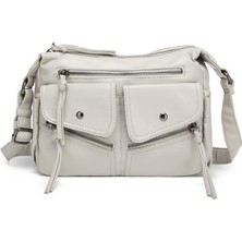 Yıkama Deri Postacı Askılı Soft Kadın Çantası 21-K Barcelona 1869