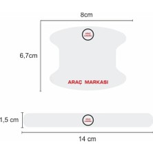 Modifiye Fabrikası Seat Fr Marka Uv Baskılı Kapı Kolu Koruma Ppf Folyo Seti Çizik Önleyici 8'li Set