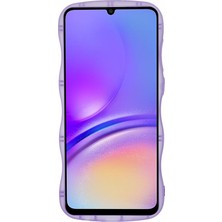 Seashell Digital Samsung Galaxy A05 5g Kılıf Dalgalı Kenar Tpu Telefon Kabuğu-Şeffaf Mor (Yurt Dışından)