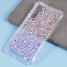 Seashell Digital Samsung Galaxy S24+KILIF Tpu+Akrilik Gradyan 4 Köşe Düşme Önleyici Telefon Kapağı-Pembe+Mor (Yurt Dışından)