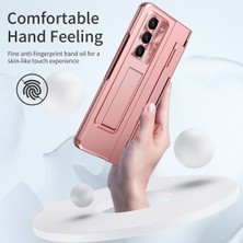 Seashell Digital Samsung Galaxy Z Fold6 5g Kılıf Menteşe Koruma Pc Telefon Kılıfı, Kickstand-Pembe (Yurt Dışından)