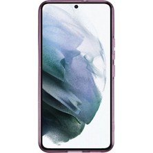 Seashell Digital Samsung Galaxy S21+5G Ince Kılıf Parıltılı Yüzey Tpu Telefon Kapağı-Şeffaf Mor (Yurt Dışından)