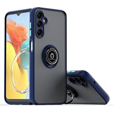 Seashell Digital Samsung Galaxy A55 5g Kılıf Halka Kickstand Pc + Tpu Manyetik Araç Montajlı Telefon Kapağı-Safir/gök Mavisi (Yurt Dışından)