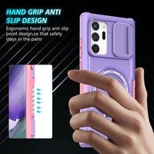 Seashell Digital Samsung Galaxy NOTE20 ULTRA/NOTE20 Ultra 5g Kılıf Anti-Damla Pc + Tpu Telefon Kabuğu Magsafe-Pembe/mor ile Uyumlu (Yurt Dışından)