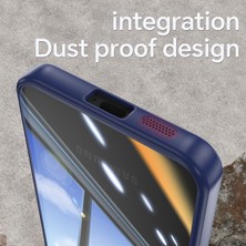 Seashell Digital Samsung Galaxy S23+KILIF Tpu+Metal Düğmeli Akrilik Telefon Kılıfı-Koyu Mavi (Yurt Dışından)