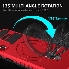 Seashell Digital Samsung Galaxy S21+5G Için Darbeye Dayanıklı Kılıf Kickstand Pc+Tpu Telefon Kılıfı Magsafe-Red ile Uyumlu (Yurt Dışından)