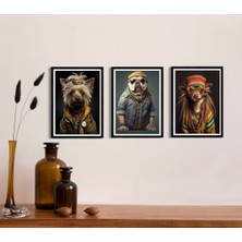 Decotorium Çerçeveli Tablo Anımal Kıngdom-Dog Serisi Mdf Tablo DOG/305