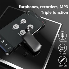 Trouvaille Store K68 Bluetooth Kulaklık, Tek Kulaklı Kulaklık, Yaka Klipsli, Sürüş ve Binicilik Için Tasarım, Hafıza Kartı Desteği (Yurt Dışından)